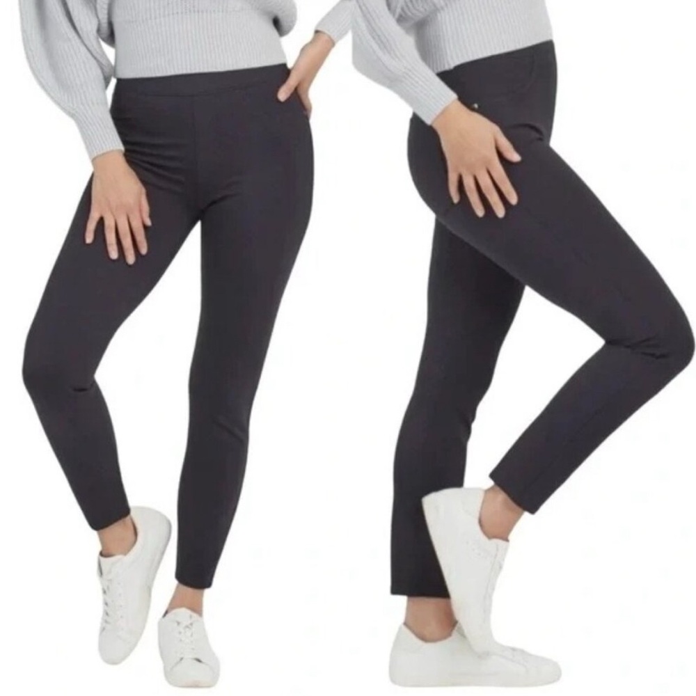 SPANX Perfect Ponte Pant Gray Size 3X Plus Size Smoothing Shape Wear Pockets